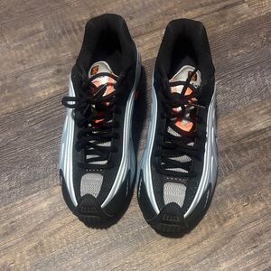 Women’s Black and Silver Athletic Shoes